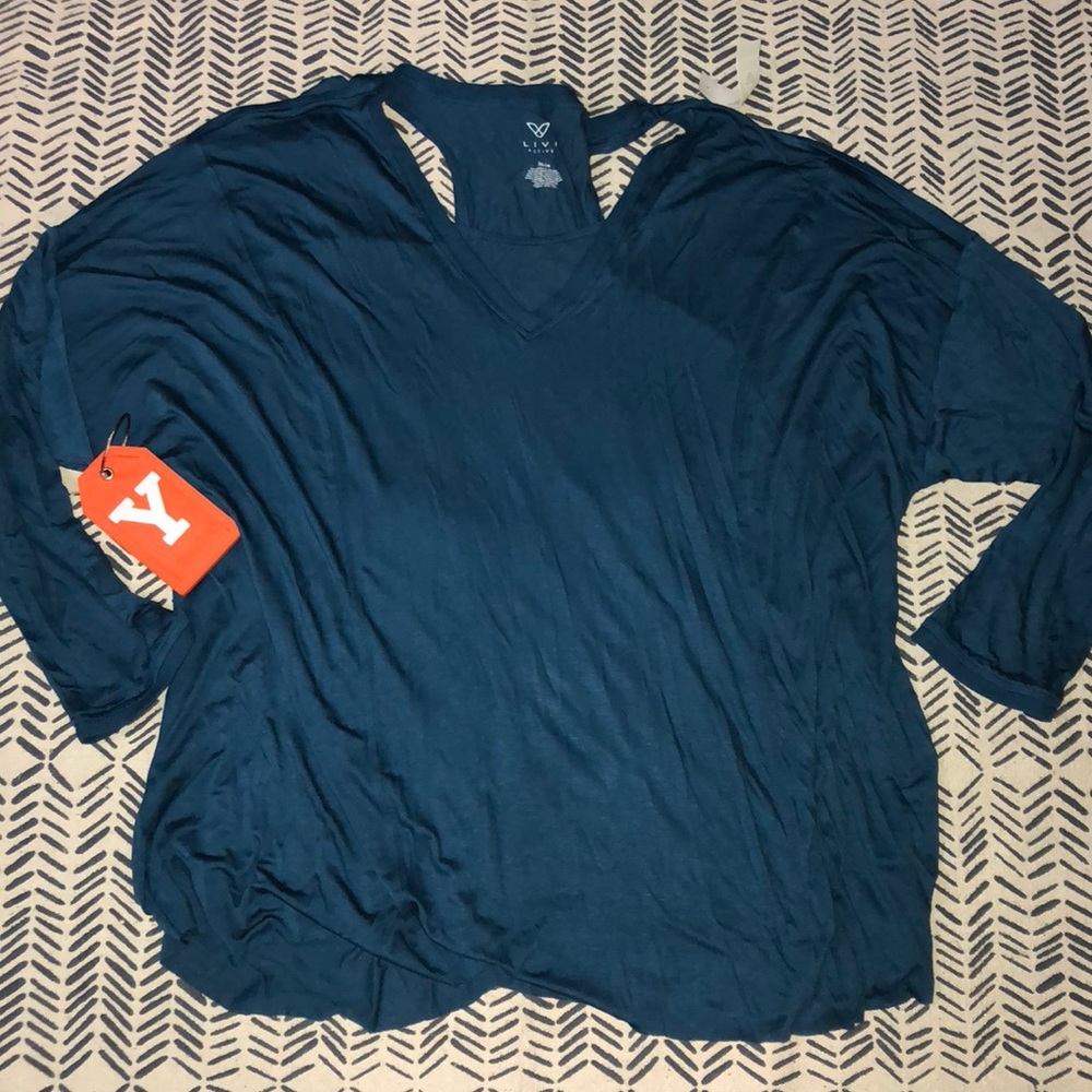NWT🍓Active Layer Teal Top